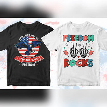 4th of July 50 Vector T-shirt Designs Bundle Part 2